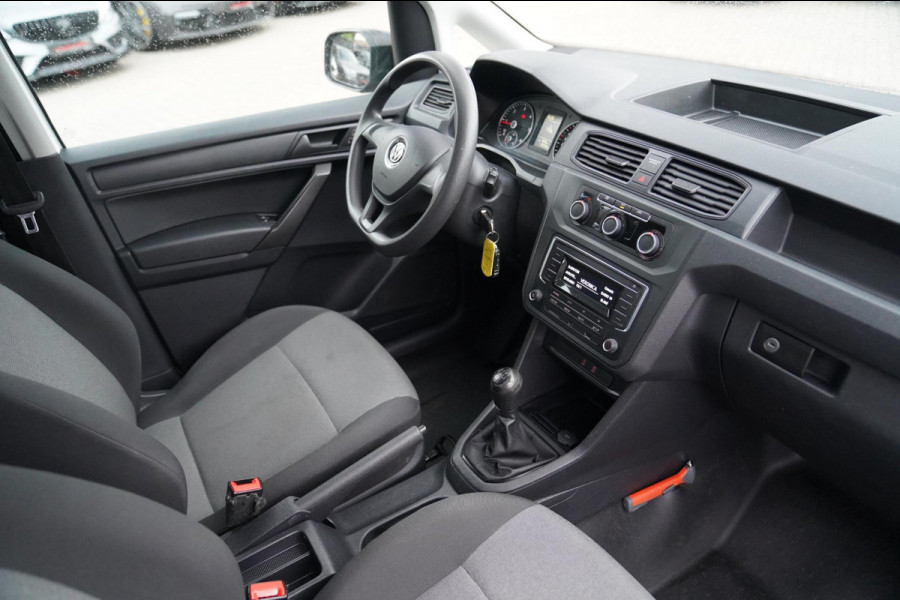 Volkswagen Caddy 2.0 TDI L1H1 BMT Trendline | 5 bak | Airco | Radio | NAP | Wit | Schuifdeur | EX BTW | Grijs Kenteken |