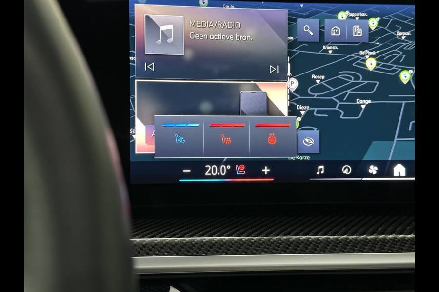 BMW X5 50e | M-Sport Pro | Performancepakket | Frozen Grey | Carbon Pakket | Indiv. Leder | 78500.= ex BTW | 12-2023 | Comfortstoelen met Ventilatie  | Isolatieglas | Keyless-Entry | Memory | M-Gordels | Stuurverwarming | Stoelverwarming V+A | Zonwering | Beker Koeling & Verwarming | Panorama | Standkachel | Carplay |