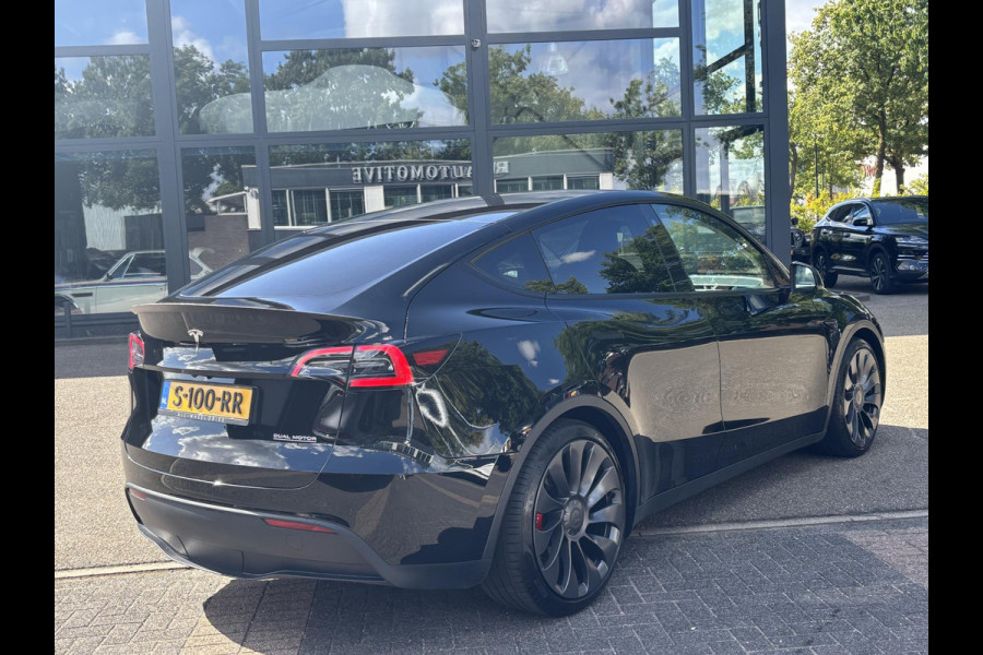 Tesla Model Y Performance AWD 75 kWh TREKHAAK | RIJKLAARPRIJS INCL. TESLA GARANTIE t/m 03-2027/80.000km accu en aandrijflijn t/m 03-2031/192.000km