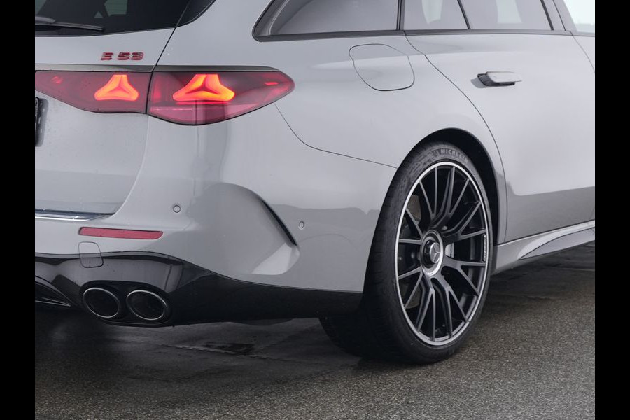 Mercedes-Benz E-Klasse Estate Mercedes-AMG 53 4MATIC+ Night Pakket 1+2 | Panorama Schuif-Kanteldak | 21 Inch AMG Velgen | Burmester® | Trekhaak | AMG Real Performance Sound. Inclusief 24 maanden MB Certified garantie voor Europa.