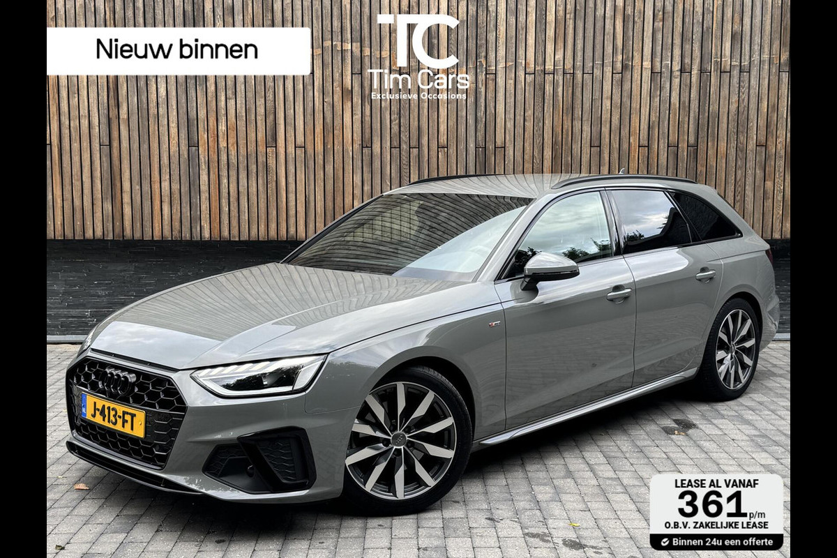 Audi A4 Avant 35 TFSI S-line Automaat | Quantumgrijs | LED | Getint glas | Afgevlakt stuurwiel | Navigatiesysteem | Apple CarPlay | Clim
