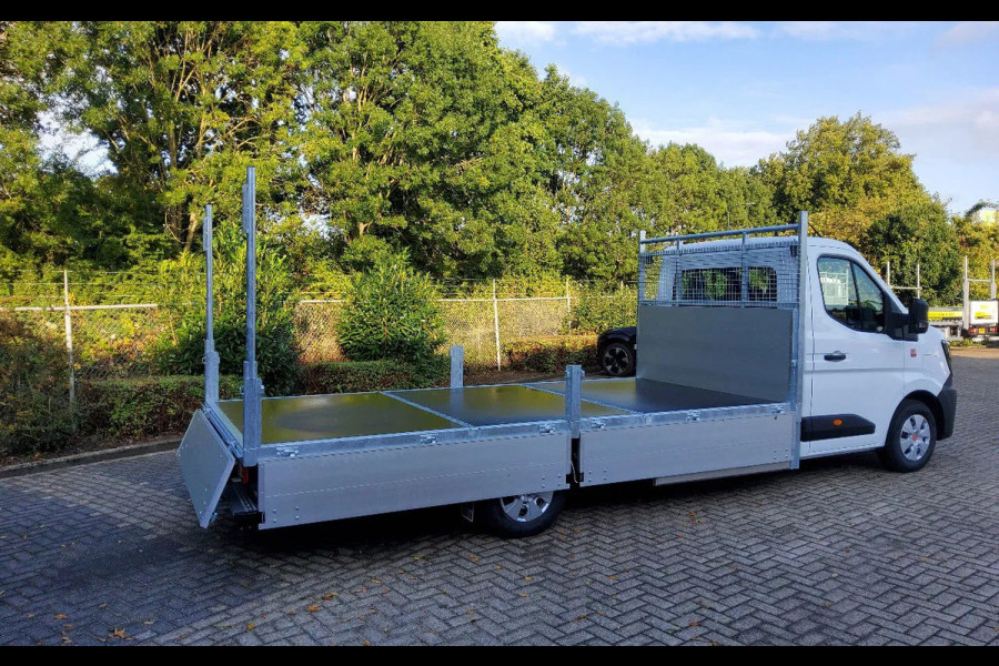 Renault Master E-TECH 87 KW FWD EL - INFRA OPEN LAADBAK 4.40 METER / TREKHAAK 2000 KG. - OPBOUW HARTOG-EST