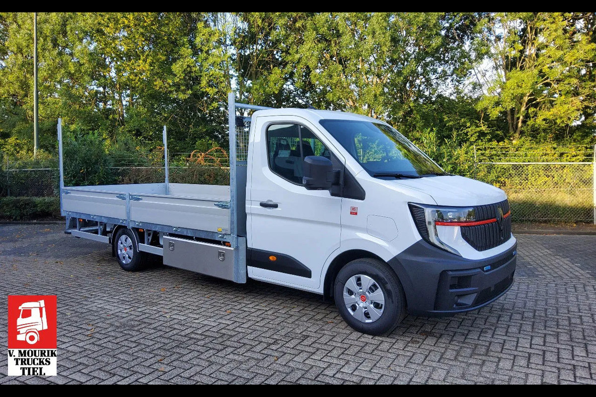 Renault Master E-TECH 87 KW FWD EL - INFRA OPEN LAADBAK 4.40 METER / TREKHAAK 2000 KG. - OPBOUW HARTOG-EST