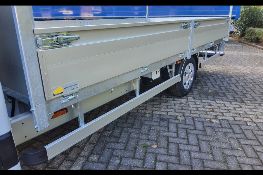 Renault Master E-TECH 87 KW FWD EL - INFRA OPEN LAADBAK 4.40 METER / TREKHAAK 2000 KG. - OPBOUW HARTOG-EST