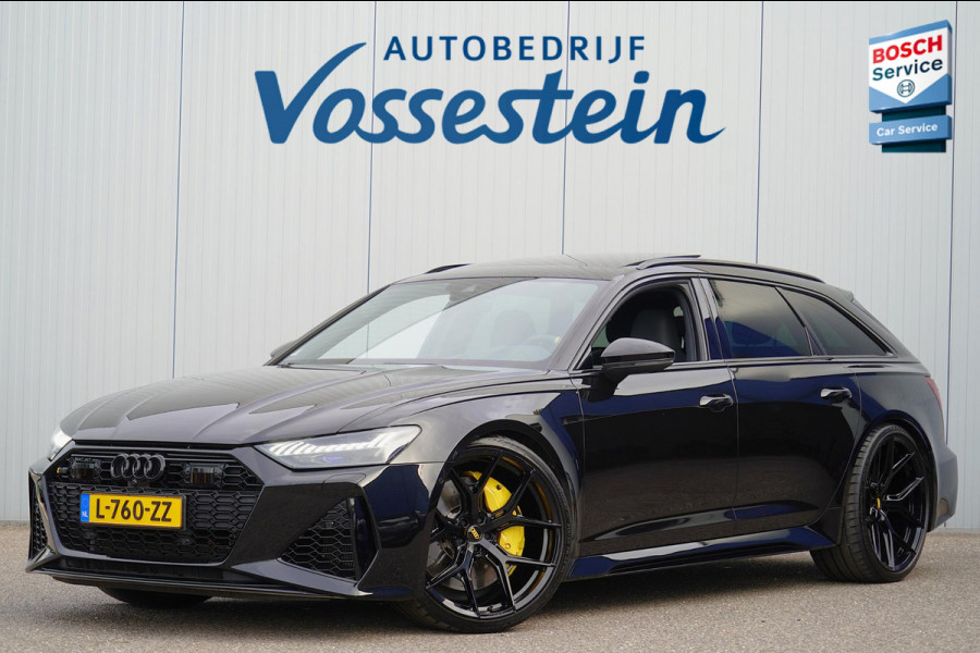 Audi RS6 Avant TFSI quattro / ABT uitlaat / RS dynamic pack / Vierwielsturing / 23 Inch LMV / Incl. BTW / Luchtvering / Pano / B&O Audi RS6 Avant TFSI quattro / ABT uitlaat / RS dynamic pack / Vierwielsturing / 23 Inch LMV / Incl. BTW / Luchtvering / Pano / B&O
