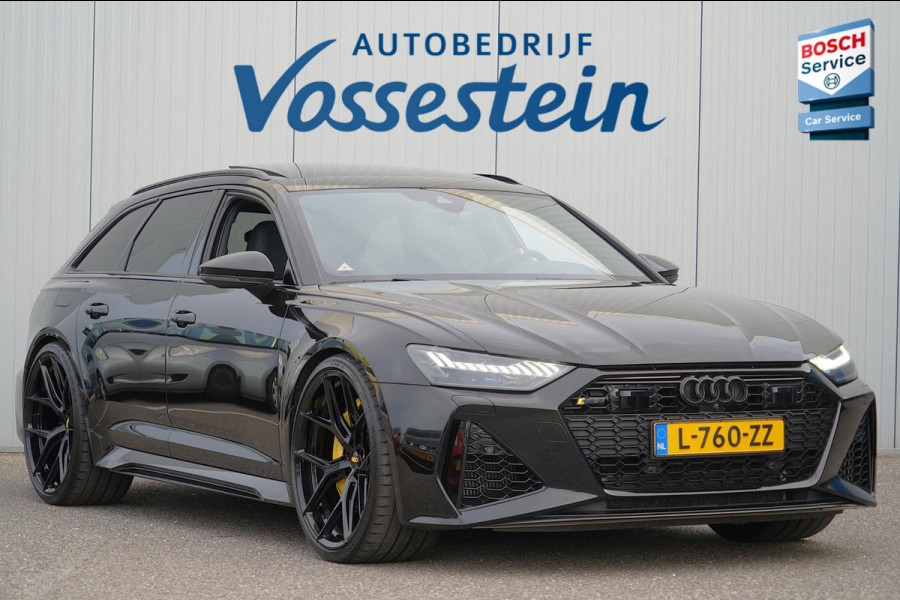 Audi RS6 Avant TFSI quattro / ABT uitlaat / RS dynamic pack / Vierwielsturing / 23 Inch LMV / Incl. BTW / Luchtvering / Pano / B&O Audi RS6 Avant TFSI quattro / ABT uitlaat / RS dynamic pack / Vierwielsturing / 23 Inch LMV / Incl. BTW / Luchtvering / Pano / B&O