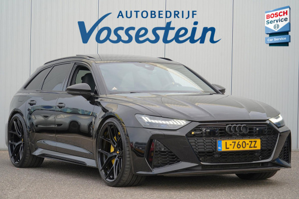 Audi RS6 Avant TFSI quattro / ABT uitlaat / RS dynamic pack / Vierwielsturing / 23 Inch LMV / Incl. BTW / Luchtvering / Pano / B&O Audi RS6 Avant TFSI quattro / ABT uitlaat / RS dynamic pack / Vierwielsturing / 23 Inch LMV / Incl. BTW / Luchtvering / Pano / B&O