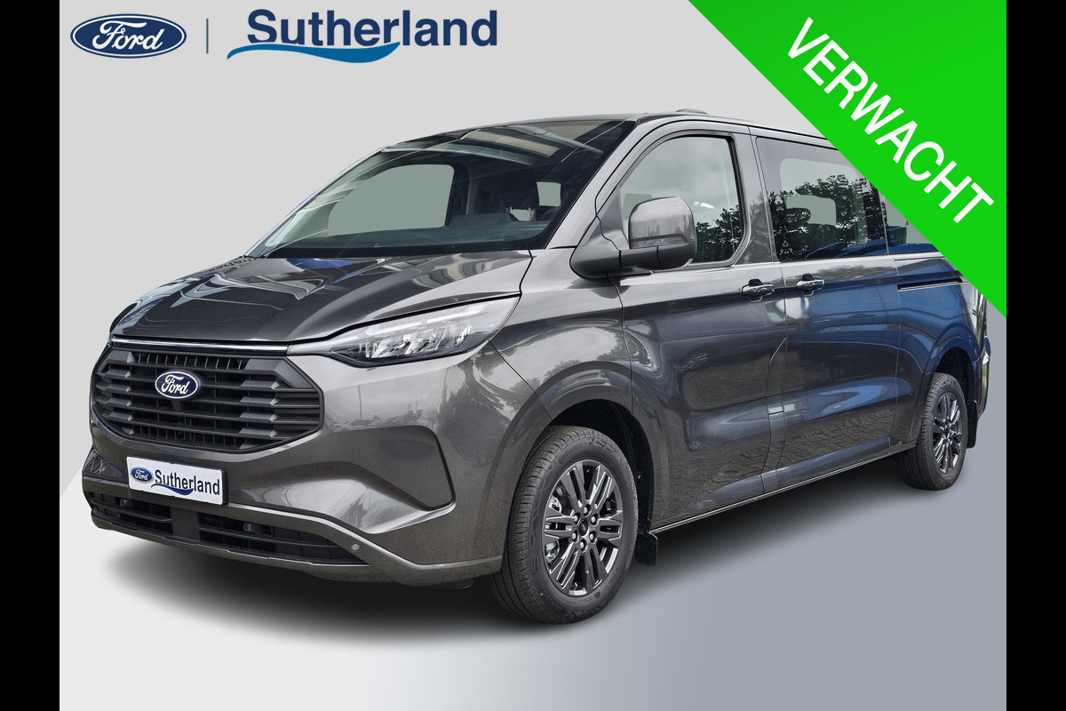 Ford Transit Custom 340 2.5 PHEV L2H1 Limited 233pk | Kombi |  Incl. BTW/BPM | Dubbele zijschuifdeur | Privacy Glass | Inklapbare trekhaak | 17 inch lichtmetalen velgen | Driver Assistance Pack Premium | Verwarmbaar stuurwiel