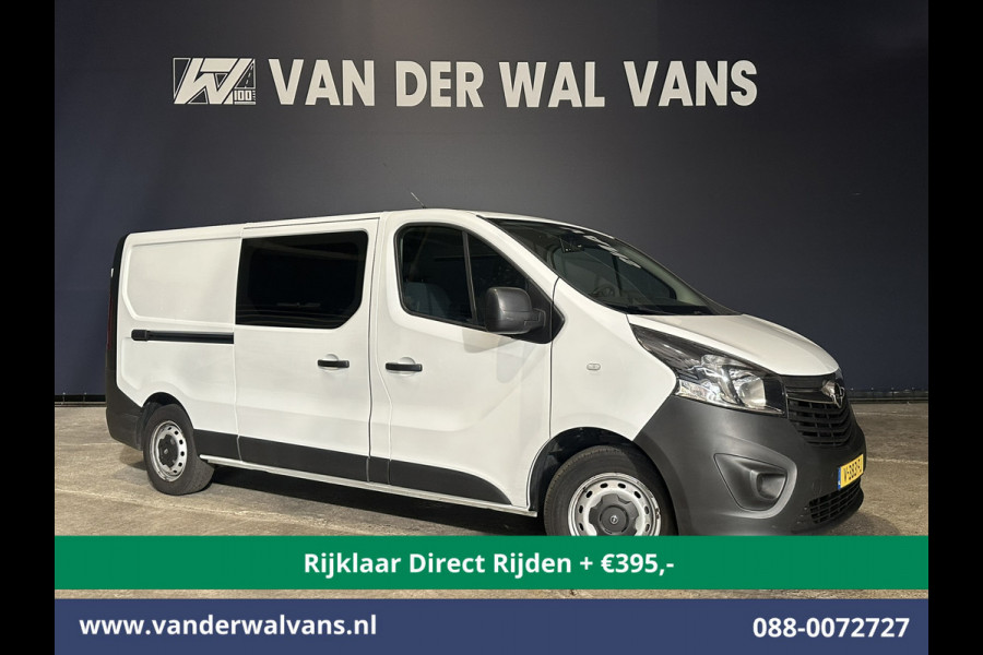 Opel Vivaro 1.6 CDTI 122pk L2H1 *Rijklaar Direct Rijden* Dubbele Cabine Euro6 Airco | Camera | Trekhaak | LED | 5-Zits Cruisecontrol, Bluetooh-telefonie
