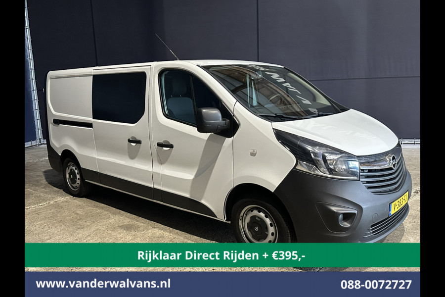 Opel Vivaro 1.6 CDTI 122pk L2H1 *Rijklaar Direct Rijden* Dubbele Cabine Euro6 Airco | Camera | Trekhaak | LED | 5-Zits Cruisecontrol, Bluetooh-telefonie