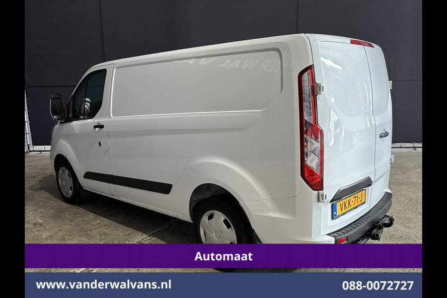 Ford Transit Custom 2.0 TDCI 130pk Automaat L1H1 Euro6 Airco | Camera | Trekhaak | Android Carplay | Cruisecontrol Parkeersensoren, bijrijdersbank, verwarmde voorruit, LED