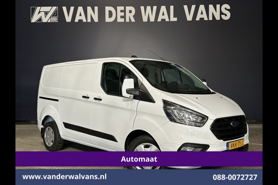 Ford Transit Custom 2.0 TDCI 130pk Automaat L1H1 Euro6 Airco | Camera | Trekhaak | Android Carplay | Cruisecontrol Parkeersensoren, bijrijdersbank, verwarmde voorruit, LED