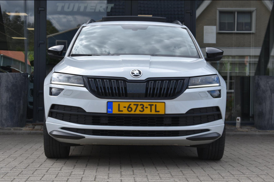 Škoda Karoq 1.5 TSI ACT Sportline | PANORAMADAK | CANTON | DEALER ONDERHOUDEN | CAMERA | SFEERVERLICHTING | NAP | VIRTUAL COCKPIT