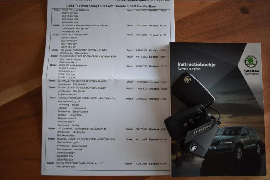 Škoda Karoq 1.5 TSI ACT Sportline | PANORAMADAK | CANTON | DEALER ONDERHOUDEN | CAMERA | SFEERVERLICHTING | NAP | VIRTUAL COCKPIT