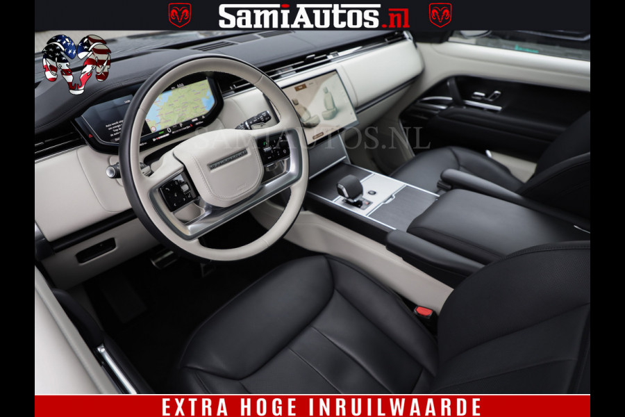 Land Rover Range Rover P550e | NIGHT | GARANTIE TOT 14-03-2029 | HEAD-UP | ACHTERAS BESTURING | SOFT CLOSE | PHEV | 23 INCH VELGEN | PANORAMADAK | STUURVERWARMING | STOEL KOELING | Fabrieksgarantie tot 14-03-2029 – Geniet van gemoedsrust met uitgebreide dekking tot deze datum. GZK-71-D Land Rover Range Rover P550e | NIGHT | GARANTIE TOT 14-03-2029 | HEAD-UP | ACHTERAS BESTURING | SOFT CLOSE | PHEV | 23 INCH VELGEN | PANORAMADAK | STUURVERWARMING | STOEL KOELING | Fabrieksgarantie tot 14-03-2029 – Geniet van gemoedsrust met uitgebreide dekking tot deze datum. GZK-71-D