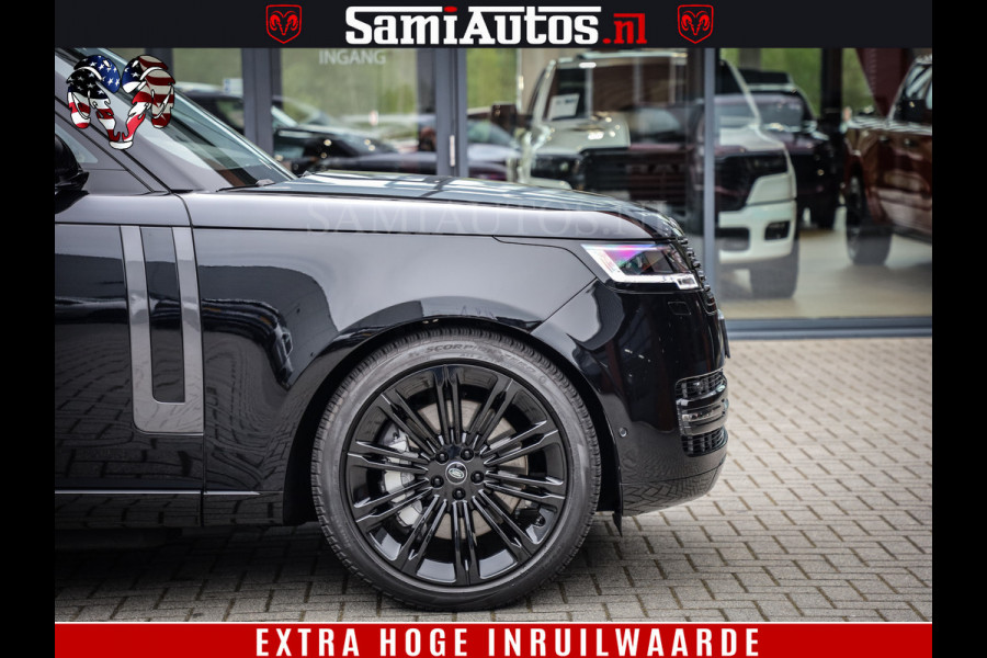 Land Rover Range Rover P550e | NIGHT | GARANTIE TOT 14-03-2029 | HEAD-UP | ACHTERAS BESTURING | SOFT CLOSE | PHEV | 23 INCH VELGEN | PANORAMADAK | STUURVERWARMING | STOEL KOELING | Fabrieksgarantie tot 14-03-2029 – Geniet van gemoedsrust met uitgebreide dekking tot deze datum. GZK-71-D Land Rover Range Rover P550e | NIGHT | GARANTIE TOT 14-03-2029 | HEAD-UP | ACHTERAS BESTURING | SOFT CLOSE | PHEV | 23 INCH VELGEN | PANORAMADAK | STUURVERWARMING | STOEL KOELING | Fabrieksgarantie tot 14-03-2029 – Geniet van gemoedsrust met uitgebreide dekking tot deze datum. GZK-71-D