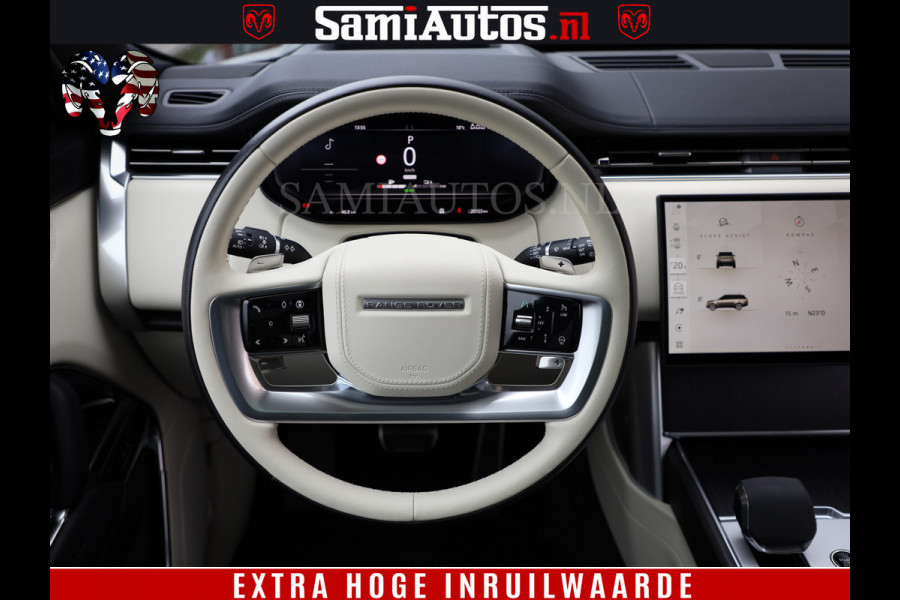 Land Rover Range Rover P550e | NIGHT | GARANTIE TOT 14-03-2029 | HEAD-UP | ACHTERAS BESTURING | SOFT CLOSE | PHEV | 23 INCH VELGEN | PANORAMADAK | STUURVERWARMING | STOEL KOELING | Fabrieksgarantie tot 14-03-2029 – Geniet van gemoedsrust met uitgebreide dekking tot deze datum. GZK-71-D Land Rover Range Rover P550e | NIGHT | GARANTIE TOT 14-03-2029 | HEAD-UP | ACHTERAS BESTURING | SOFT CLOSE | PHEV | 23 INCH VELGEN | PANORAMADAK | STUURVERWARMING | STOEL KOELING | Fabrieksgarantie tot 14-03-2029 – Geniet van gemoedsrust met uitgebreide dekking tot deze datum. GZK-71-D