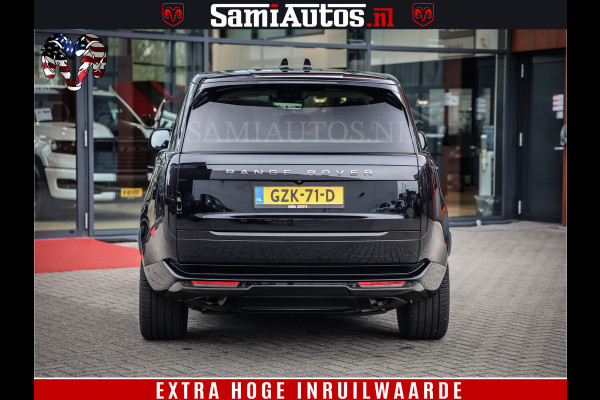 Land Rover Range Rover P550e | NIGHT | GARANTIE TOT 14-03-2029 | HEAD-UP | ACHTERAS BESTURING | SOFT CLOSE | PHEV | 23 INCH VELGEN | PANORAMADAK | STUURVERWARMING | STOEL KOELING | Fabrieksgarantie tot 14-03-2029 – Geniet van gemoedsrust met uitgebreide dekking tot deze datum. GZK-71-D Land Rover Range Rover P550e | NIGHT | GARANTIE TOT 14-03-2029 | HEAD-UP | ACHTERAS BESTURING | SOFT CLOSE | PHEV | 23 INCH VELGEN | PANORAMADAK | STUURVERWARMING | STOEL KOELING | Fabrieksgarantie tot 14-03-2029 – Geniet van gemoedsrust met uitgebreide dekking tot deze datum. GZK-71-D