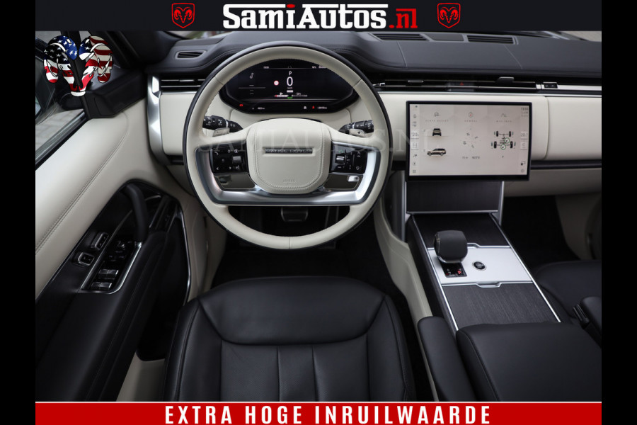Land Rover Range Rover P550e | NIGHT | GARANTIE TOT 14-03-2029 | HEAD-UP | ACHTERAS BESTURING | SOFT CLOSE | PHEV | 23 INCH VELGEN | PANORAMADAK | STUURVERWARMING | STOEL KOELING | Fabrieksgarantie tot 14-03-2029 – Geniet van gemoedsrust met uitgebreide dekking tot deze datum. GZK-71-D Land Rover Range Rover P550e | NIGHT | GARANTIE TOT 14-03-2029 | HEAD-UP | ACHTERAS BESTURING | SOFT CLOSE | PHEV | 23 INCH VELGEN | PANORAMADAK | STUURVERWARMING | STOEL KOELING | Fabrieksgarantie tot 14-03-2029 – Geniet van gemoedsrust met uitgebreide dekking tot deze datum. GZK-71-D