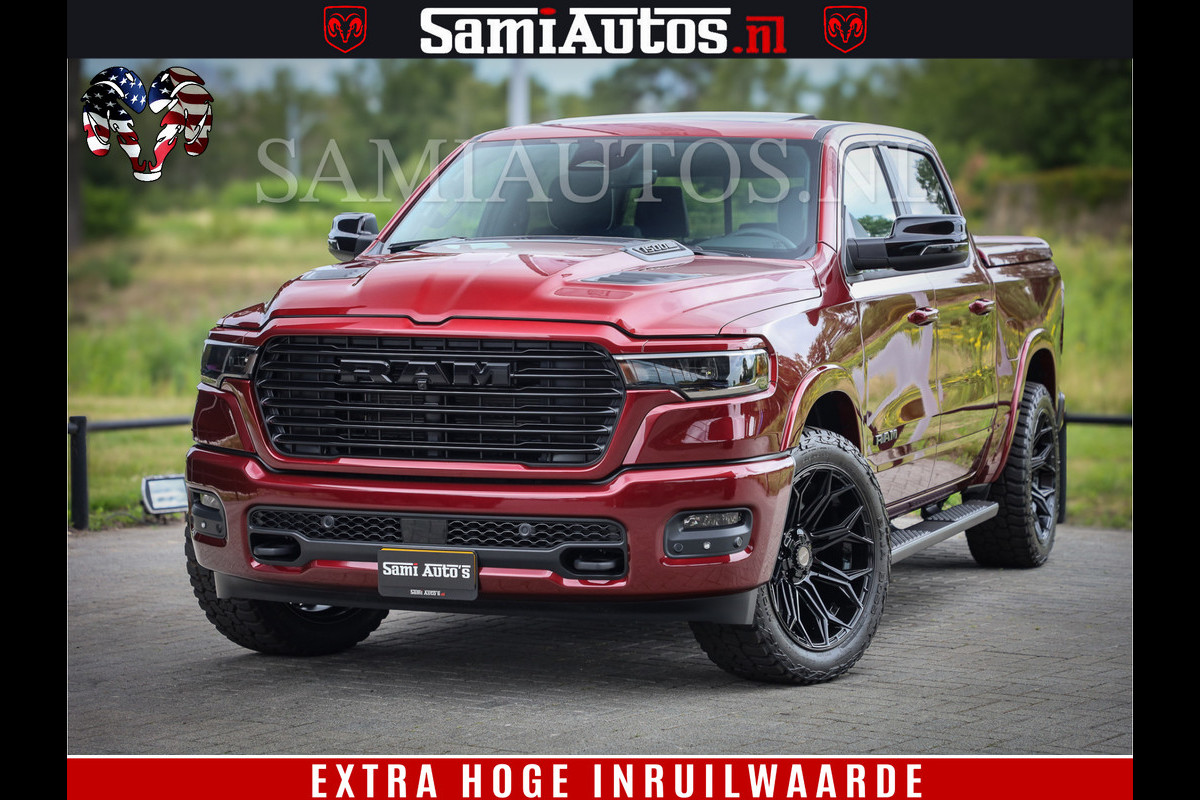 Dodge Ram 1500 Laramie Sport | 420HP 636NM | Stoere Sport en indrukwekkende kleur | Comfortabele Dubbele Cabine met Royale 5 Zitplaatsen | Nu Leverbaar uit Voorraad | Voorraad Nr 2218 - 3854 Dodge Ram 1500 Laramie Sport | 420HP 636NM | Stoere Sport en indrukwekkende kleur | Comfortabele Dubbele Cabine met Royale 5 Zitplaatsen | Nu Leverbaar uit Voorraad | Voorraad Nr 2218 - 3854