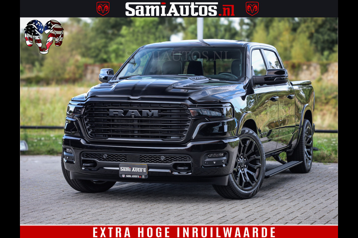 Dodge Ram 1500 Night Premium | Full Option | De Meest Luxe Pick-Up in zijn Klasse | Comfortabele Dubbele Cabine met Royale 5 Zitplaatsen | BPM vrij | Nu Leverbaar uit Voorraad | Voorraad Nr 2285 - 7648