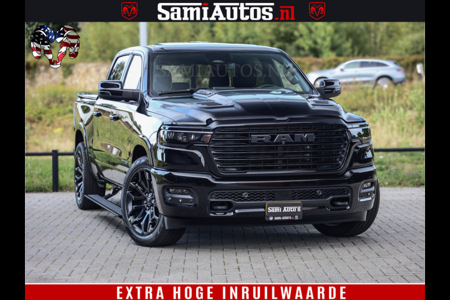 Dodge Ram 1500 Night Premium | Full Option | De Meest Luxe Pick-Up in zijn Klasse | Comfortabele Dubbele Cabine met Royale 5 Zitplaatsen | BPM vrij | Nu Leverbaar uit Voorraad | Voorraad Nr 2285 - 7648