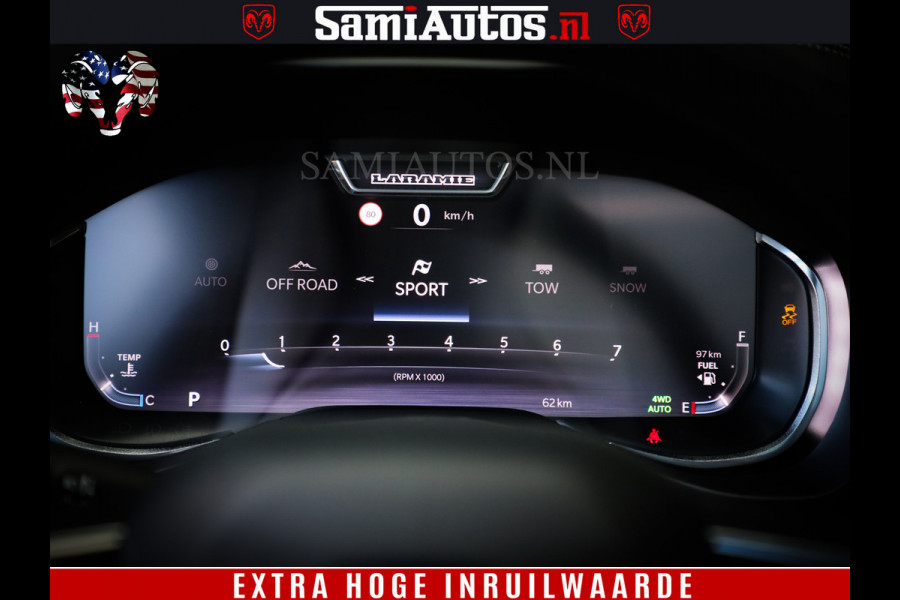 Dodge Ram 1500 Night Premium | Full Option | De Meest Luxe Pick-Up in zijn Klasse | Comfortabele Dubbele Cabine met Royale 5 Zitplaatsen | BPM vrij | Nu Leverbaar uit Voorraad | Voorraad Nr 2285 - 7648