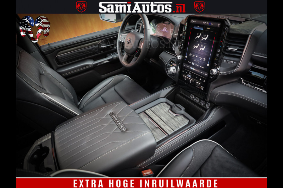 Dodge Ram 1500 1500 Limited Night High Output 540HP 706Nm | Massage + Full Option | De Meest Luxe en Volle Pick-Up in zijn Klasse | Comfortabele Dubbele Cabine met Royale 5 Zitplaatsen | BPM vrij | Nu Leverbaar uit Voorraad | Voorraad Nr 2352 - 7649
