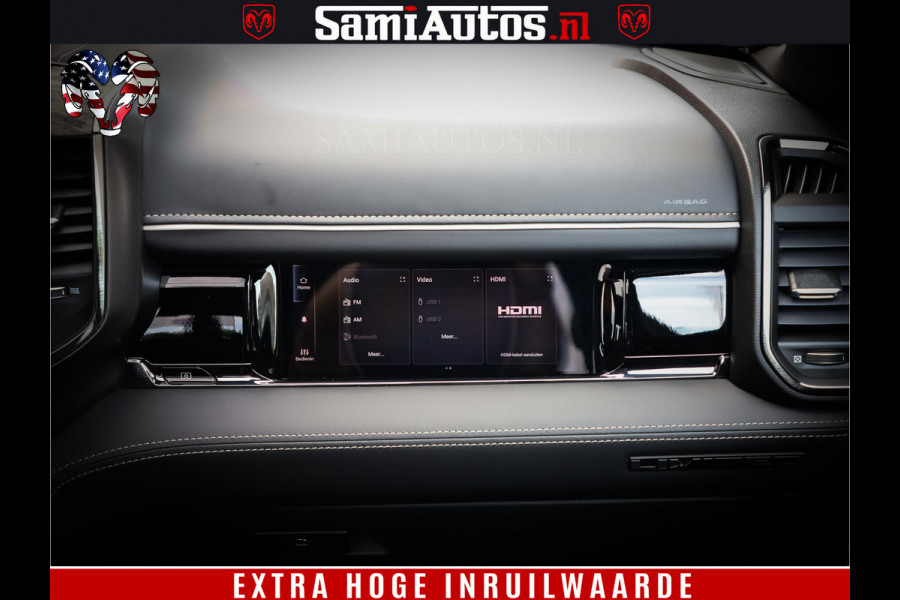 Dodge Ram 1500 1500 Limited Night High Output 540HP 706Nm | Massage + Full Option | De Meest Luxe en Volle Pick-Up in zijn Klasse | Comfortabele Dubbele Cabine met Royale 5 Zitplaatsen | BPM vrij | Nu Leverbaar uit Voorraad | Voorraad Nr 2352 - 7649