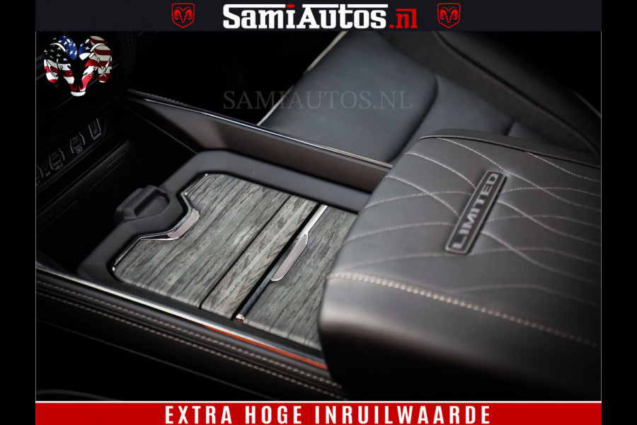 Dodge Ram 1500 1500 Limited Night High Output 540HP 706Nm | Massage + Full Option | De Meest Luxe en Volle Pick-Up in zijn Klasse | Comfortabele Dubbele Cabine met Royale 5 Zitplaatsen | BPM vrij | Nu Leverbaar uit Voorraad | Voorraad Nr 2352 - 7649