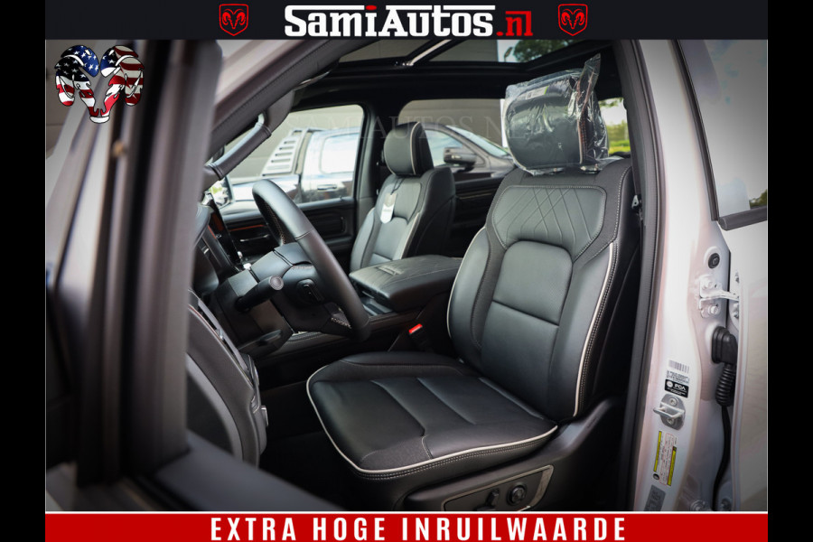 Dodge Ram 1500 1500 Limited Night High Output 540HP 706Nm | Massage + Full Option | De Meest Luxe en Volle Pick-Up in zijn Klasse | Comfortabele Dubbele Cabine met Royale 5 Zitplaatsen | BPM vrij | Nu Leverbaar uit Voorraad | Voorraad Nr 2352 - 7649