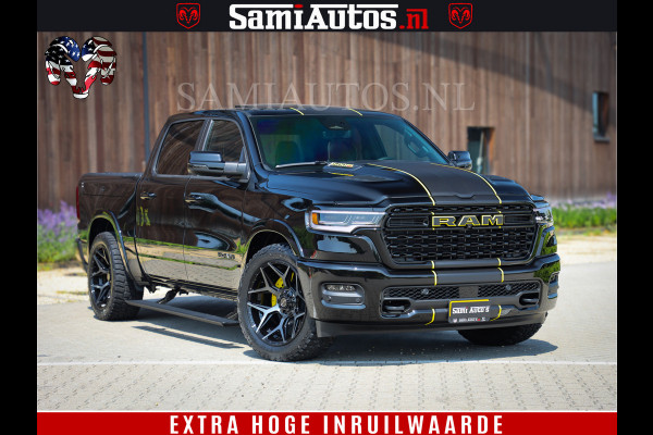 Dodge Ram 1500 Limited Night H.O 540HP 706Nm | Massage + Full Option | De Meest Luxe en Volle Pick-Up in zijn Klasse | Comfortabele Dubbele Cabine met Royale 5 Zitplaatsen | BPM vrij | Nu Leverbaar uit Voorraad | Voorraad Nr 2295 - 8559