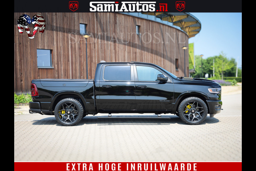 Dodge Ram 1500 Limited Night H.O 540HP 706Nm | Massage + Full Option | De Meest Luxe en Volle Pick-Up in zijn Klasse | Comfortabele Dubbele Cabine met Royale 5 Zitplaatsen | BPM vrij | Nu Leverbaar uit Voorraad | Voorraad Nr 2295 - 8559