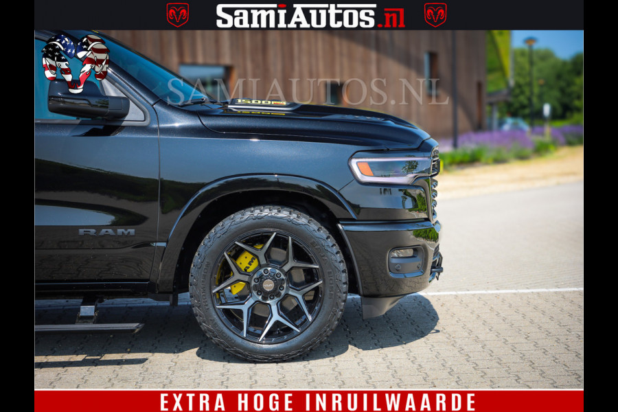 Dodge Ram 1500 Limited Night H.O 540HP 706Nm | Massage + Full Option | De Meest Luxe en Volle Pick-Up in zijn Klasse | Comfortabele Dubbele Cabine met Royale 5 Zitplaatsen | BPM vrij | Nu Leverbaar uit Voorraad | Voorraad Nr 2295 - 8559