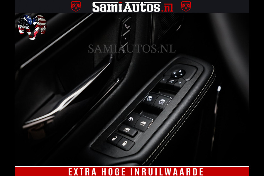 Dodge Ram 1500 Limited Night H.O 540HP 706Nm | Massage + Full Option | De Meest Luxe en Volle Pick-Up in zijn Klasse | Comfortabele Dubbele Cabine met Royale 5 Zitplaatsen | BPM vrij | Nu Leverbaar uit Voorraad | Voorraad Nr 2295 - 8559