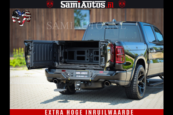 Dodge Ram 1500 Limited Night H.O 540HP 706Nm | Massage + Full Option | De Meest Luxe en Volle Pick-Up in zijn Klasse | Comfortabele Dubbele Cabine met Royale 5 Zitplaatsen | BPM vrij | Nu Leverbaar uit Voorraad | Voorraad Nr 2295 - 8559
