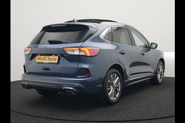 Ford Kuga 2.5 Vignale Plug In Hybrid 225pk Dealer O.H PHEV | Panodak | Head Up | Adaptive Cruise | 360 Camera | Bang & Olufsen Sound | Lederen Sportstoelen Memory & Verwarmd | Keyless | Apple Carplay | Stuur Verwarmd | Blis | Virtual | Navigatie
