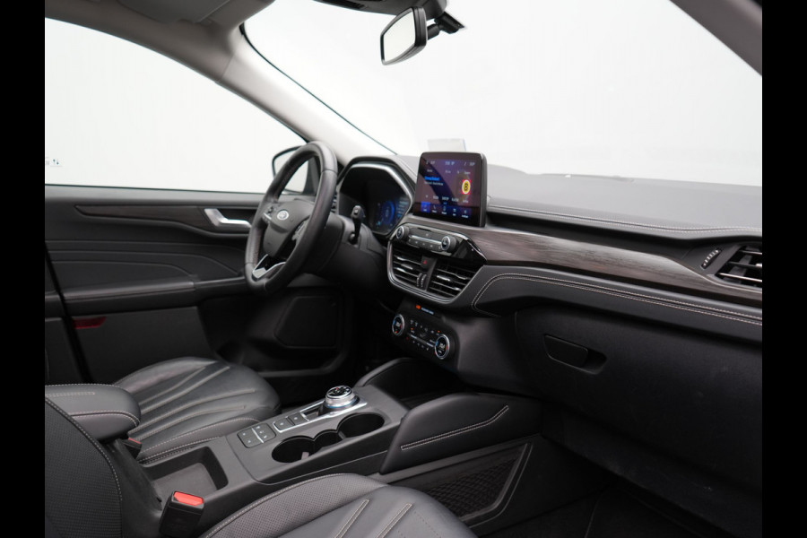 Ford Kuga 2.5 Vignale Plug In Hybrid 225pk Dealer O.H PHEV | Panodak | Head Up | Adaptive Cruise | 360 Camera | Bang & Olufsen Sound | Lederen Sportstoelen Memory & Verwarmd | Keyless | Apple Carplay | Stuur Verwarmd | Blis | Virtual | Navigatie