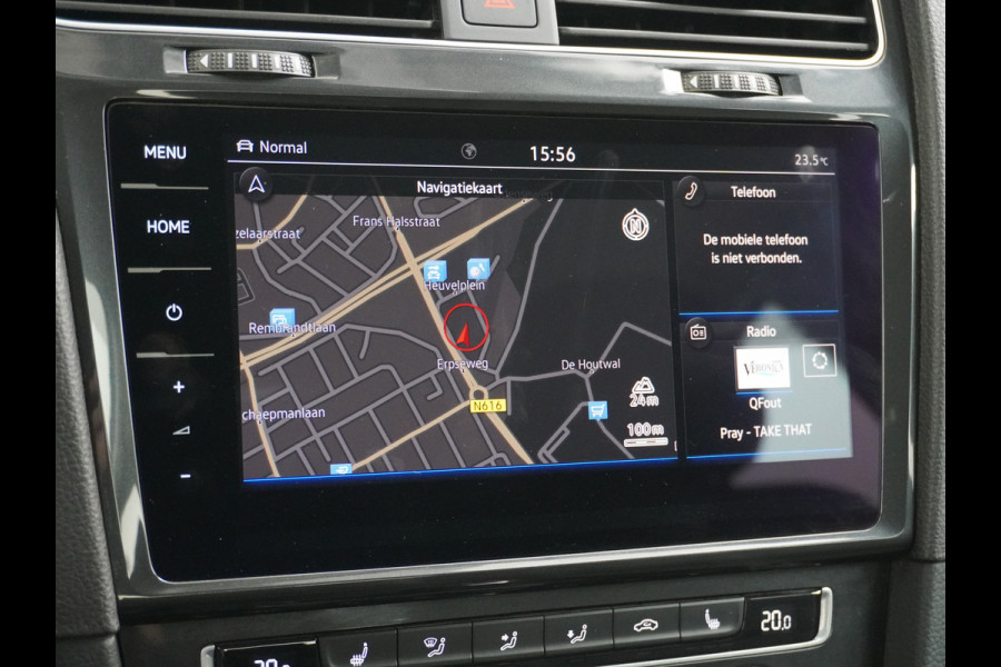 Volkswagen e-Golf AUT SOH=92% Adaptieve Cruise Warmtepomp App-Connect Apple Carplay Android Auto Climatronic Stoelverwarming DAB+ Led Virtual Cockpit Winterpakket  Licht/Regensensor Pdc App-Connect Lmv 17" E-DITION 136PK 290NM Koppel slechts 44.000km