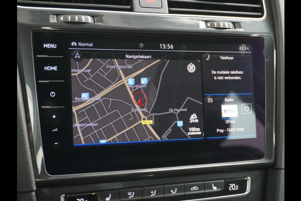 Volkswagen e-Golf AUT SOH=92% Adaptieve Cruise Warmtepomp App-Connect Apple Carplay Android Auto Climatronic Stoelverwarming DAB+ Led Virtual Cockpit Winterpakket  Licht/Regensensor Pdc App-Connect Lmv 17" E-DITION 136PK 290NM Koppel slechts 44.000km