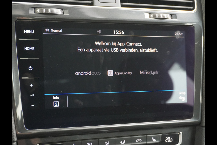 Volkswagen e-Golf AUT SOH=92% Adaptieve Cruise Warmtepomp App-Connect Apple Carplay Android Auto Climatronic Stoelverwarming DAB+ Led Virtual Cockpit Winterpakket  Licht/Regensensor Pdc App-Connect Lmv 17" E-DITION 136PK 290NM Koppel slechts 44.000km