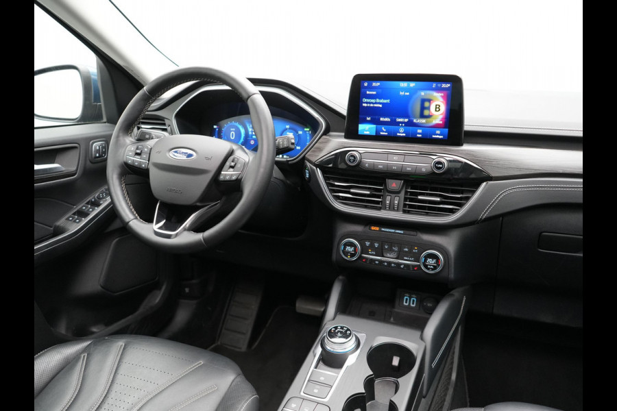 Ford Kuga 2.5 Vignale Plug In Hybrid 225pk Dealer O.H PHEV | Panodak | Head Up | Adaptive Cruise | 360 Camera | Bang & Olufsen Sound | Lederen Sportstoelen Memory & Verwarmd | Keyless | Apple Carplay | Stuur Verwarmd | Blis | Virtual | Navigatie