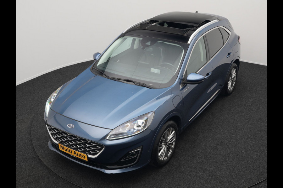 Ford Kuga 2.5 Vignale Plug In Hybrid 225pk Dealer O.H PHEV | Panodak | Head Up | Adaptive Cruise | 360 Camera | Bang & Olufsen Sound | Lederen Sportstoelen Memory & Verwarmd | Keyless | Apple Carplay | Stuur Verwarmd | Blis | Virtual | Navigatie