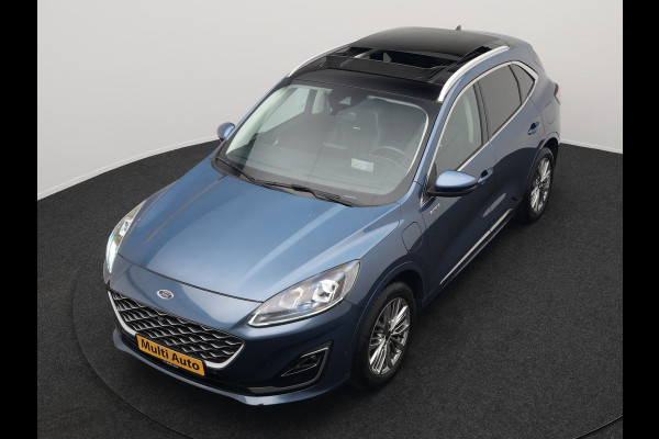 Ford Kuga 2.5 Vignale Plug In Hybrid 225pk Dealer O.H PHEV | Panodak | Head Up | Adaptive Cruise | 360 Camera | Bang & Olufsen Sound | Lederen Sportstoelen Memory & Verwarmd | Keyless | Apple Carplay | Stuur Verwarmd | Blis | Virtual | Navigatie