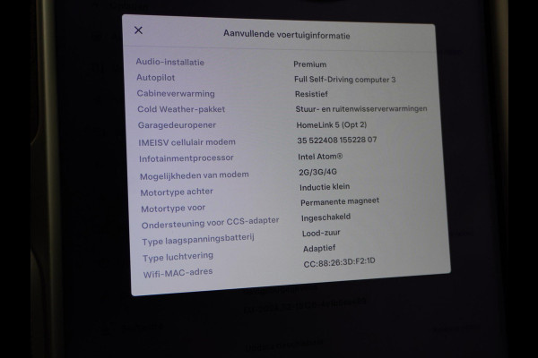 Tesla Model S Long Range VAN: 47.900,- VOOR 39.877,- UW HERFSTVOORDEEL: 8.023,- EURO FULL SELF DRIVE AUTOPILOT l STOEL + STUUR VERWARMING  | PANO |19INCH| LEDER | RIJKLAARPRIJS INCL. 12 MND. BOVAG GARANTIE