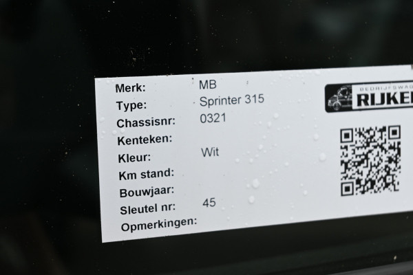 Mercedes-Benz Sprinter 315 CDI L3 Koel/vrieswagen Thermo King V-300