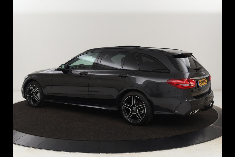 Mercedes-Benz C-Klasse Estate 300 e Business Solution AMG Limited | Panoramadak | Trekhaak | Cruise Control | 360 Camera | Stoelverwarming | Carplay | Sfeerverlichting | PHEV | Elektrische Achterklep