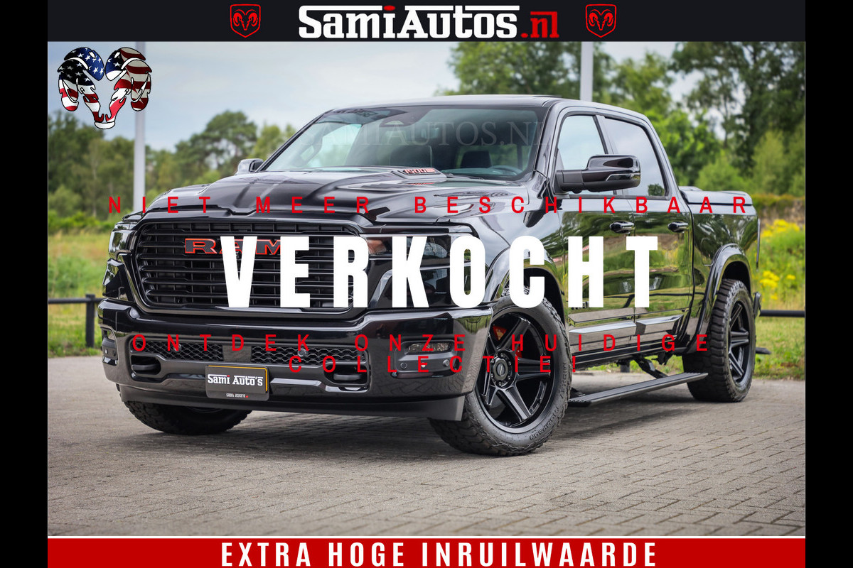 Dodge Ram 1500 Night Premium | De Meest Luxe en Volle Pick-Up in zijn Klasse | Comfortabele Dubbele Cabine met Royale 5 Zitplaatsen | BPM vrij | Nu Leverbaar uit Voorraad | Voorraad Nr 2284 - 3855