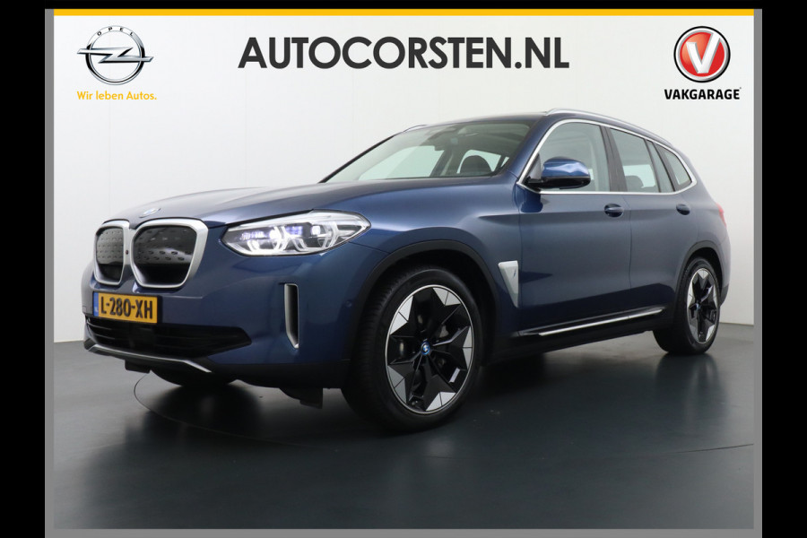 BMW iX3 High Executive 80kWh Leder Adap.Cruise Apple Carplay Android Auto Navi Ecc 360°Camera Panoramaschuifdak Harman&Kardon®SurroundSo Stoelverwarming Parkeer+Achteruitrij assistent Led Origineel Nederlandse Auto Zeer compleet!