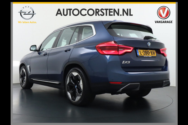 BMW iX3 High Executive 80kWh Leder Adap.Cruise Apple Carplay Android Auto Navi Ecc 360°Camera Panoramaschuifdak Harman&Kardon®SurroundSo Stoelverwarming Parkeer+Achteruitrij assistent Led Origineel Nederlandse Auto Zeer compleet!